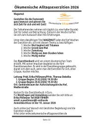 Ökumenische Alltagsexerzitien 1