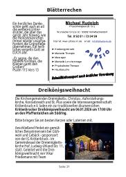 Blätterrechen/Dreikönigsweihnacht 2